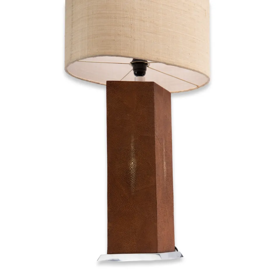 Faux Shagreen Table Lamp, image 3