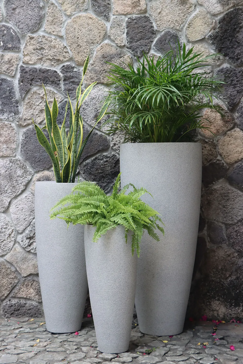 Granite stone planters, image 1
