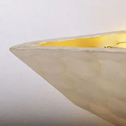  Abstract-shaped Capiz Laminated Wall Lamp, image 1