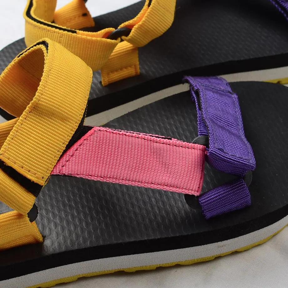 12mm Sporty Sandals in Tri-color (Pink), image 3