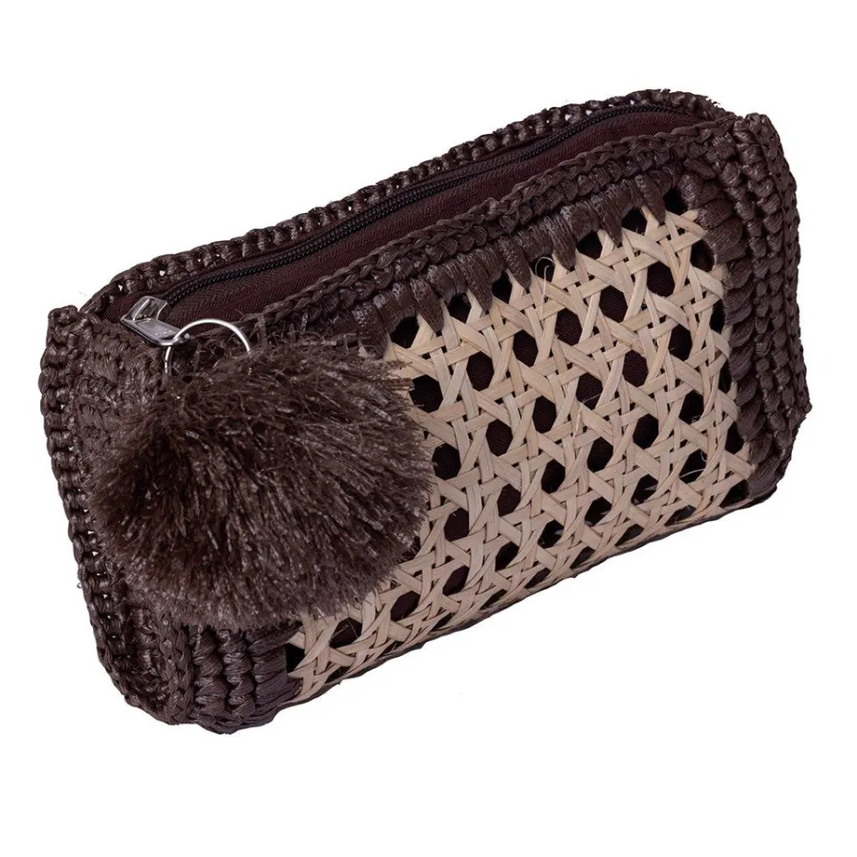 Small Straw Purse with Solihiya Design, image 2