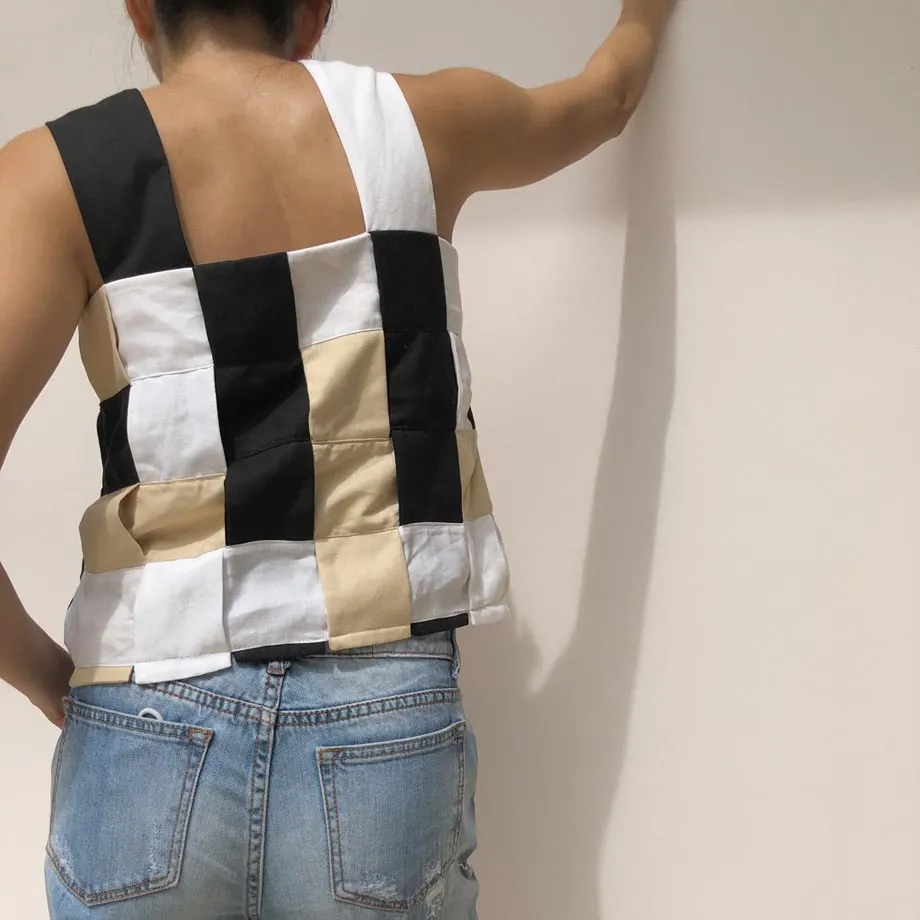Rafa Top / Black, Oat, & White, image 4