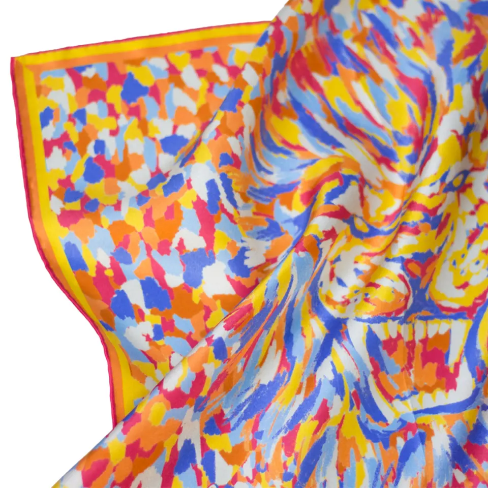 Lion's Roar Silk Pocket Square/Scarf, image 4