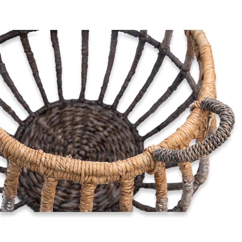 Open Weave Round Basket, image 1