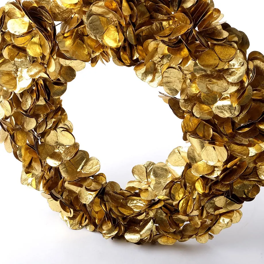 Gold Leaf Blossom Wreath (D24FGHW-32”), image 1