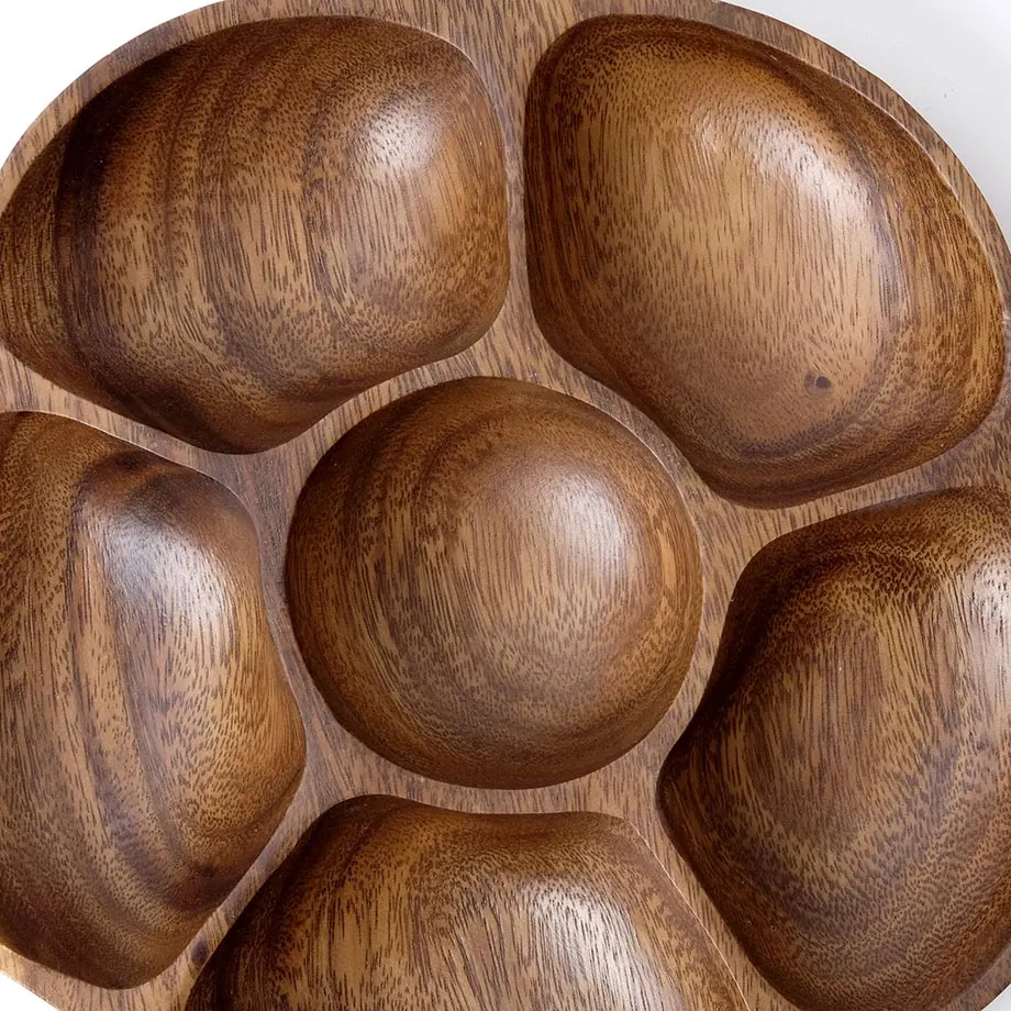 Acacia Flower Chip and Dip Tray (MF-018), image 2