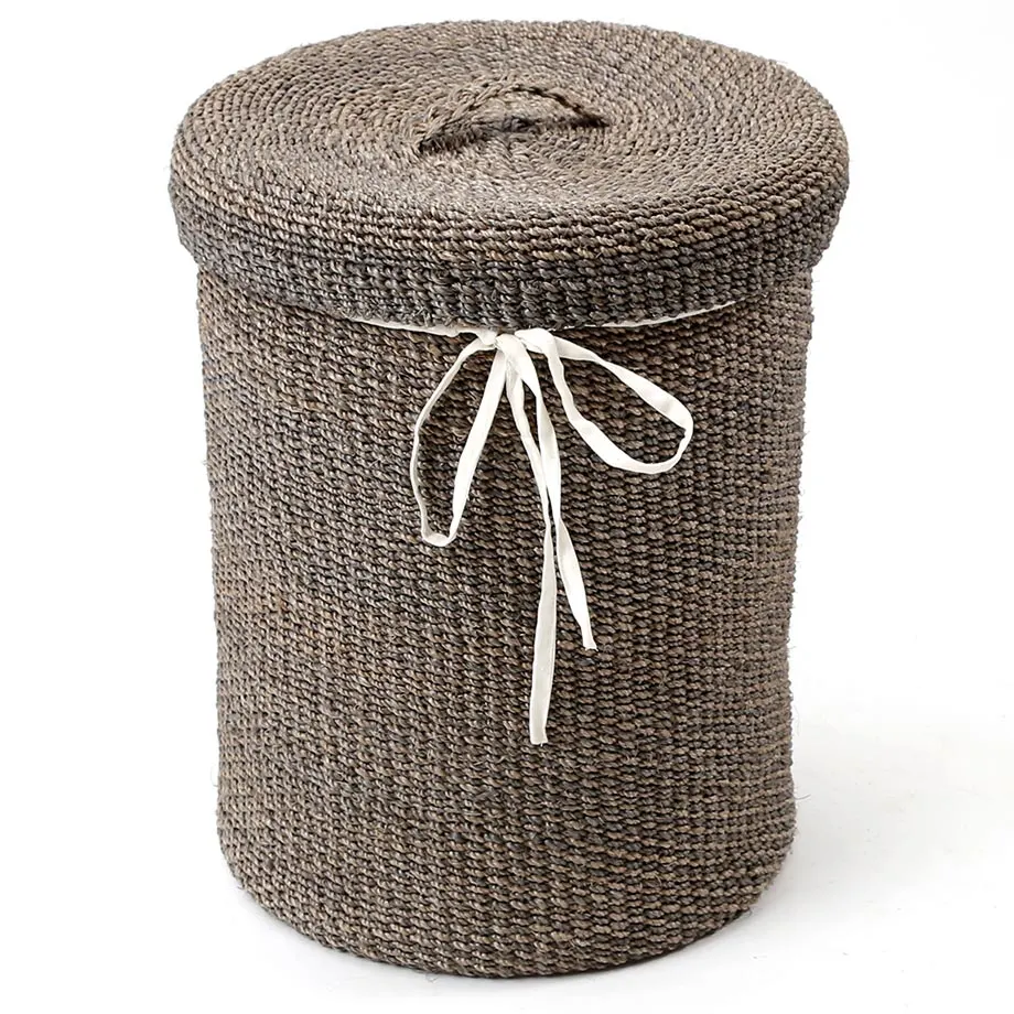 Round Barrel Tahiti Hamper with Lid and Liner, image 3