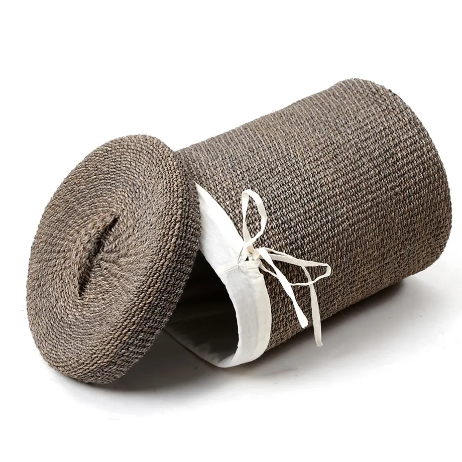 Round Barrel Tahiti Hamper with Lid and Liner, image 2