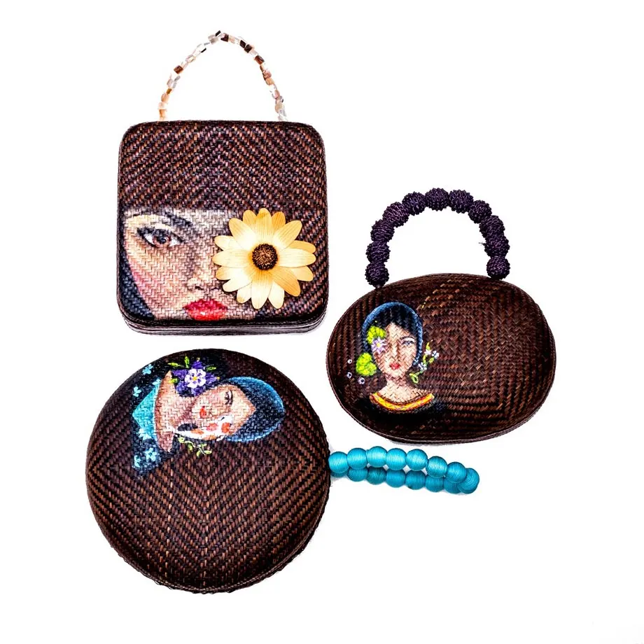 Agsam x k.Manansala handpainted bags. National Artist Award., image 1