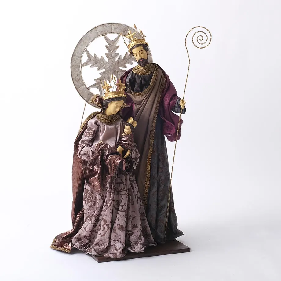 24-inch Baroque Traditional nativity with Tin Background (D24DEV54), image 2