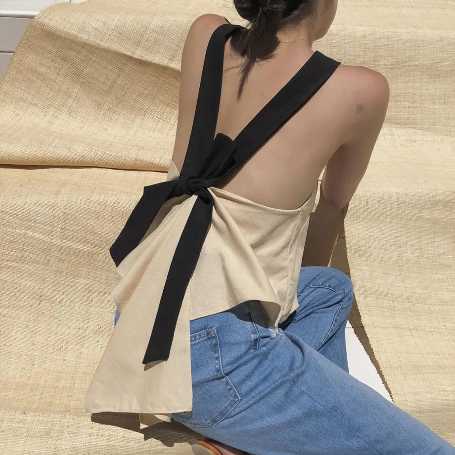 Echo Park Top / Oat & Black , image 3