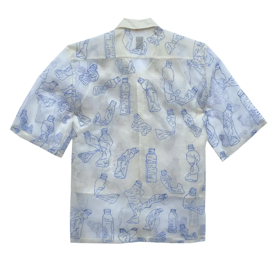 Modern Barong with Plastic Bottle Embroidery, image 2