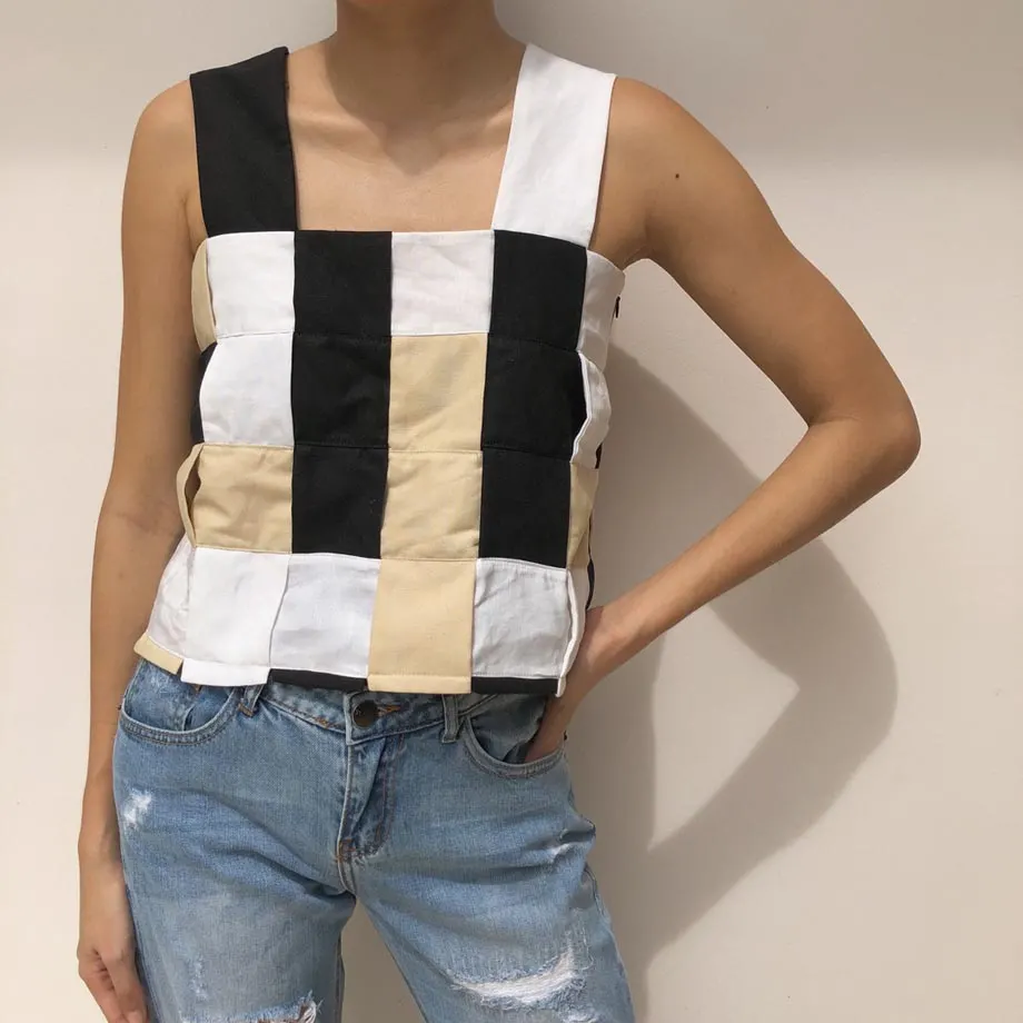 Rafa Top / Black, Oat, & White, image 5