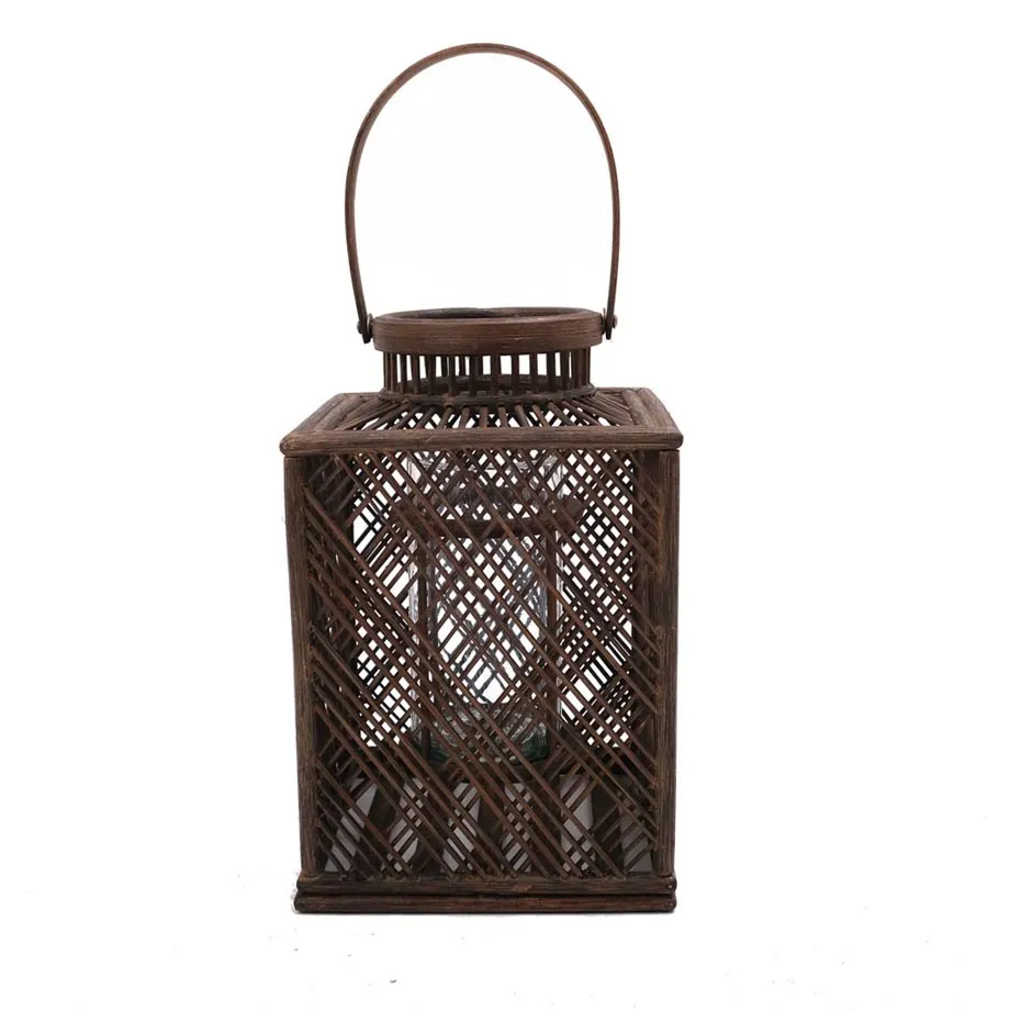 NCA90079 BAMBOO CANDLE HOLDER, image 1