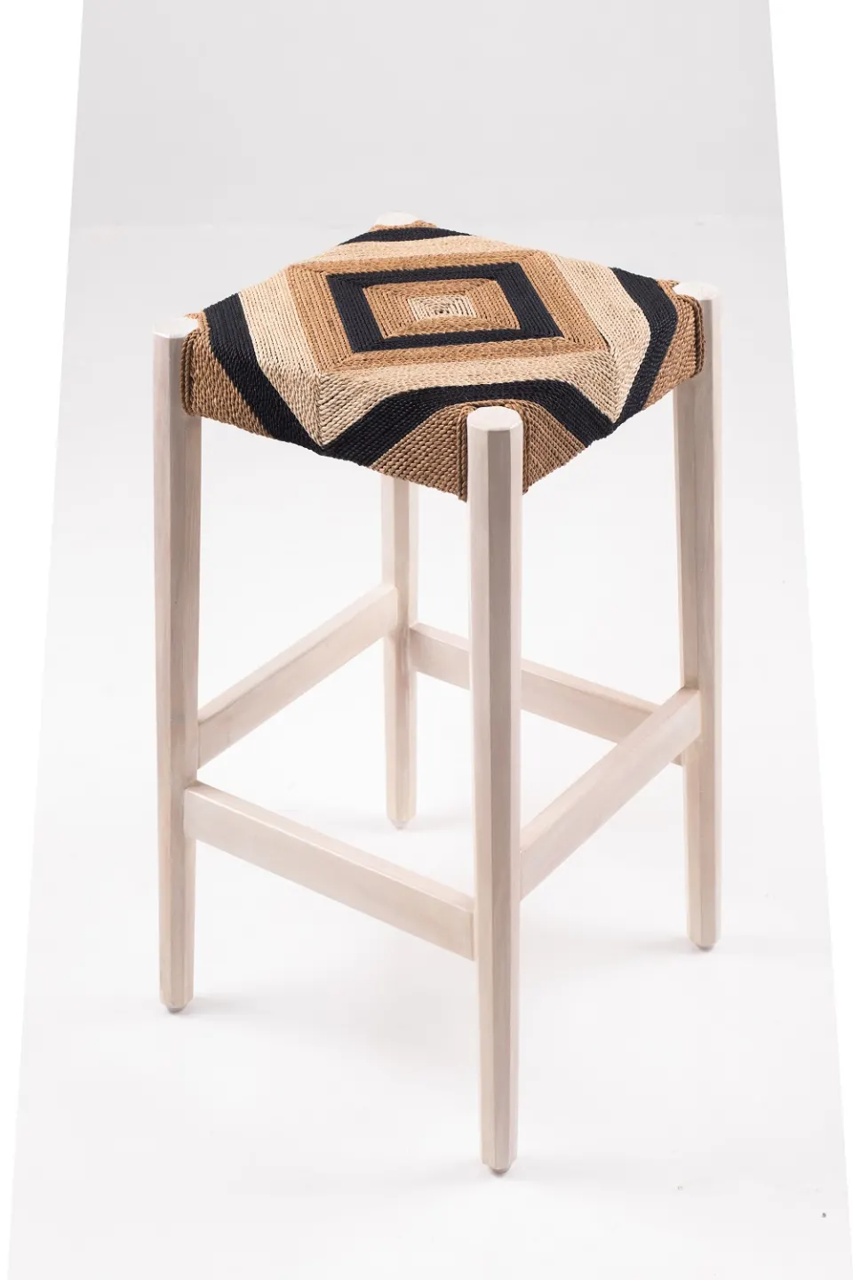 Woven Abaca Counter Stool