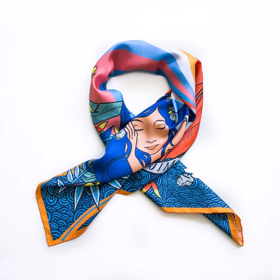 Diwata 90x90 Silk Scarf, image 2