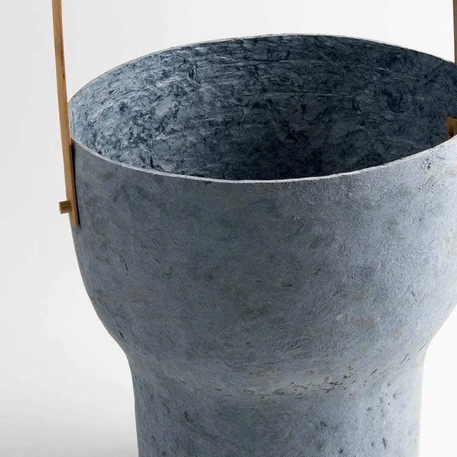 Paper Clay Vase (Grey Single), image 1