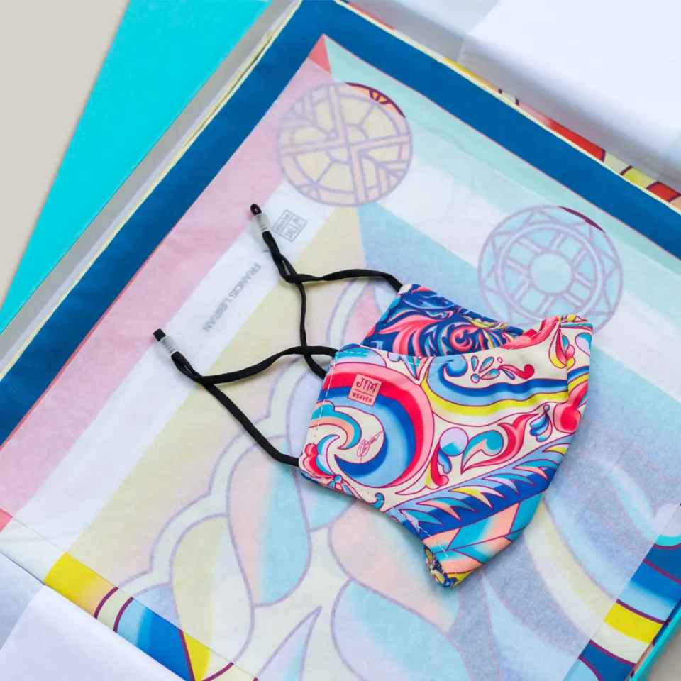 JIM Weaver Designs x Francis Libiran: Past and Present Scarf and Mask Set, image 4
