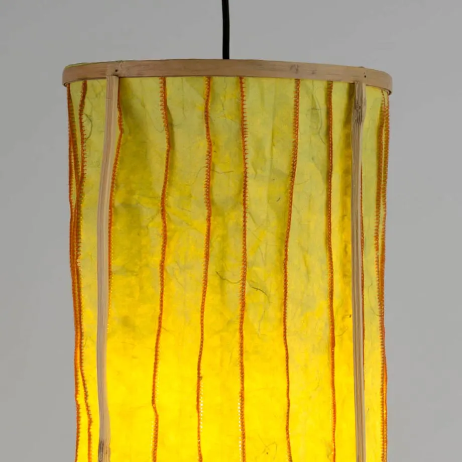 Stitched Washable Paper Lamps (Lime), image 3