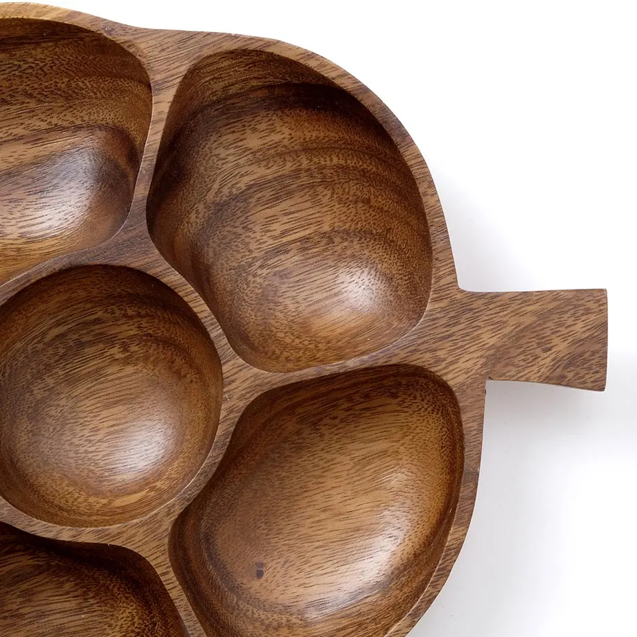 Acacia Flower Chip and Dip Tray (MF-018), image 3