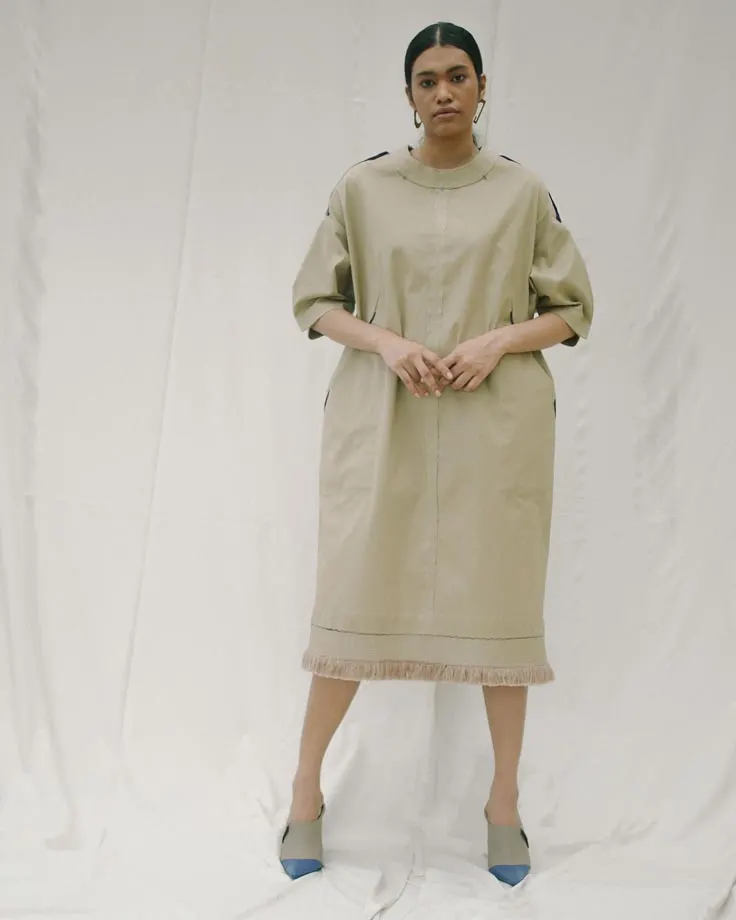 Look 2: Box Fringe Dress