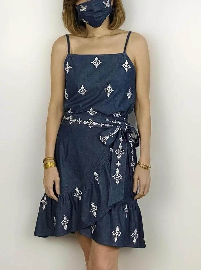 LUCY SKIRT, Chamb White, image 1