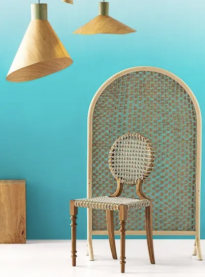 SHELMED Rattan & Abaca Partition, image 3