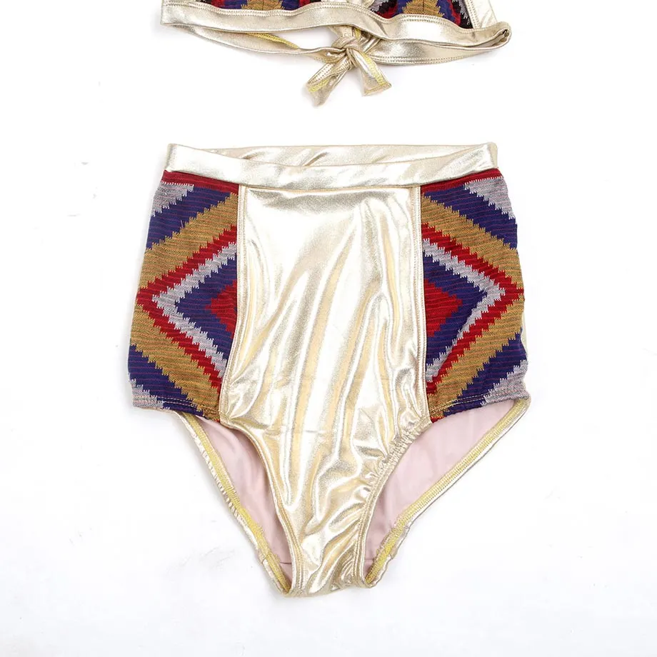 Swim / Resort Woven Swimwear triangle + high-waist bottom, image 5