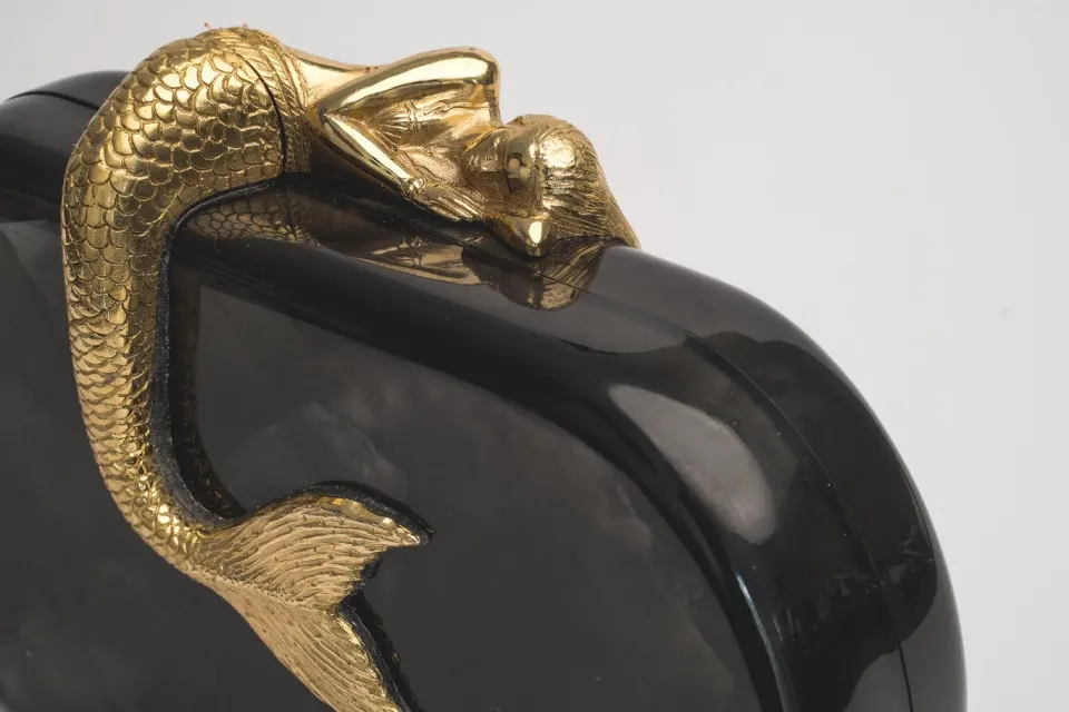 Siren Minaudiere in Black Capiz Shell, image 2
