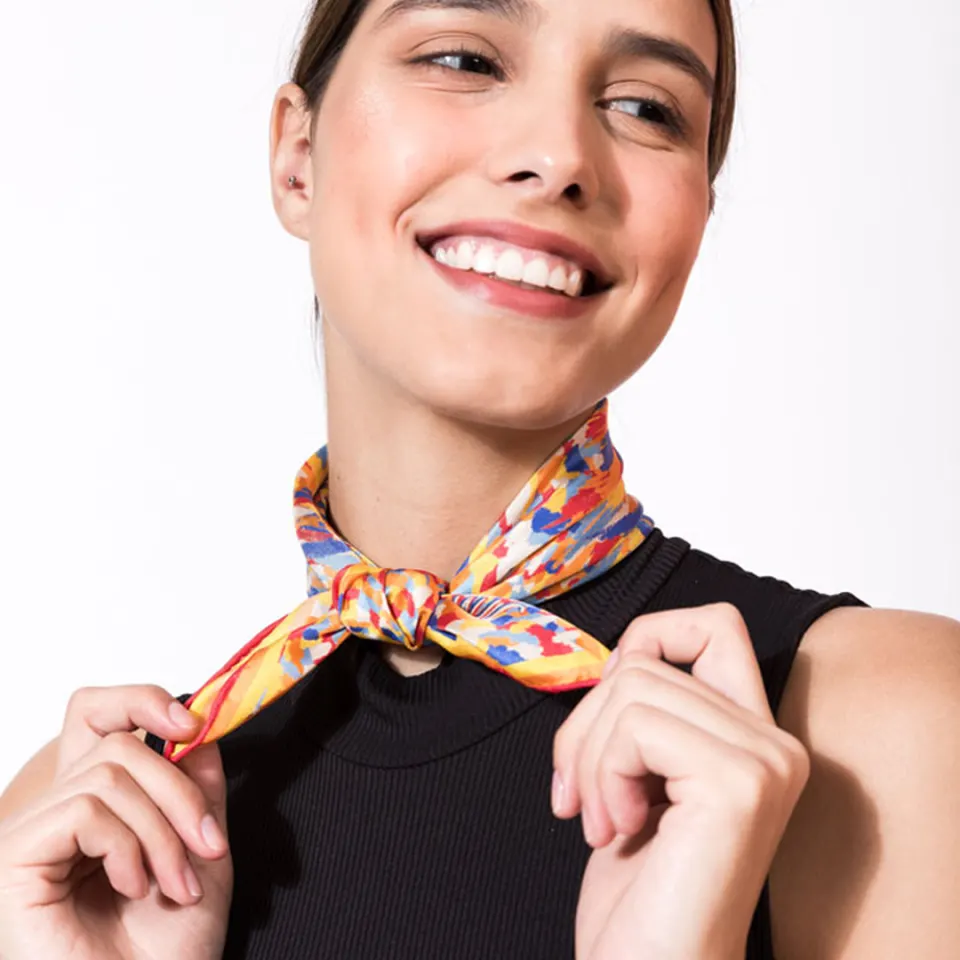 Lion's Roar Silk Pocket Square/Scarf, image 2