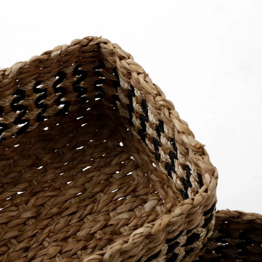 Rectangular Browngrass / Abaca Twine Basket Laguna weave, image 2