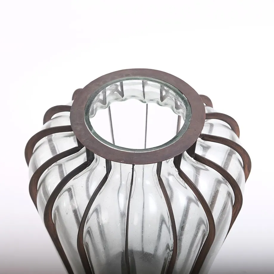 Flat Bar Modern Collection Blown Glass Vase (XL) , image 2