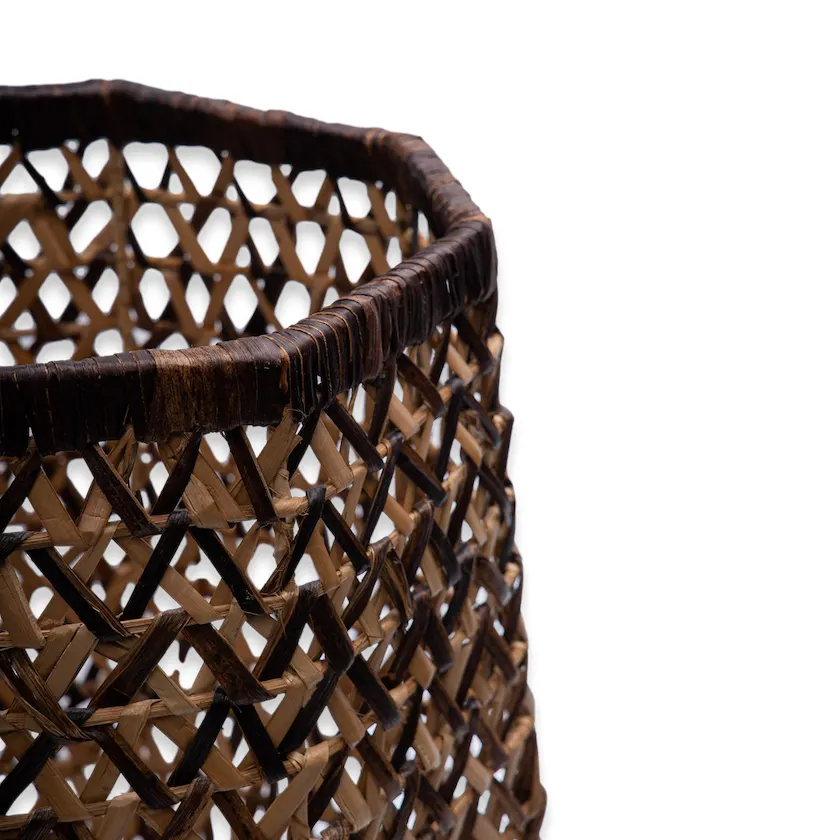 Woven Basket w/ Bac Bac accent, image 2