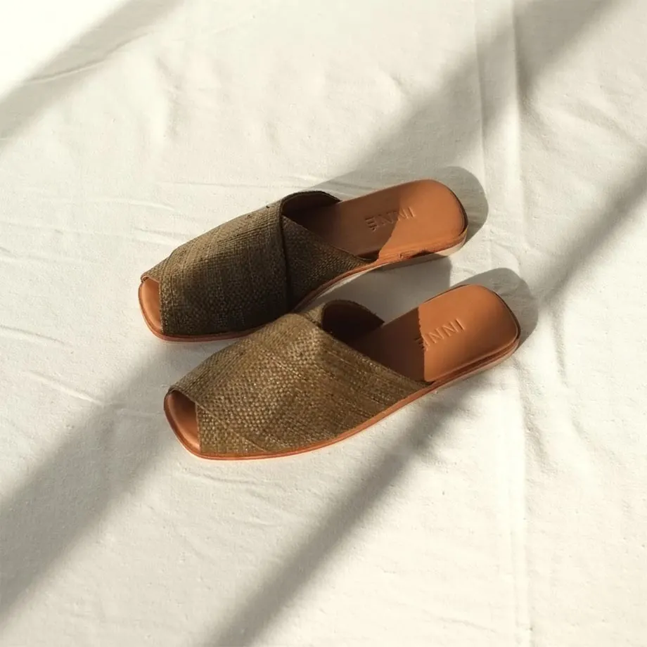 KARA Wide Cross-Strap Slide, image 1