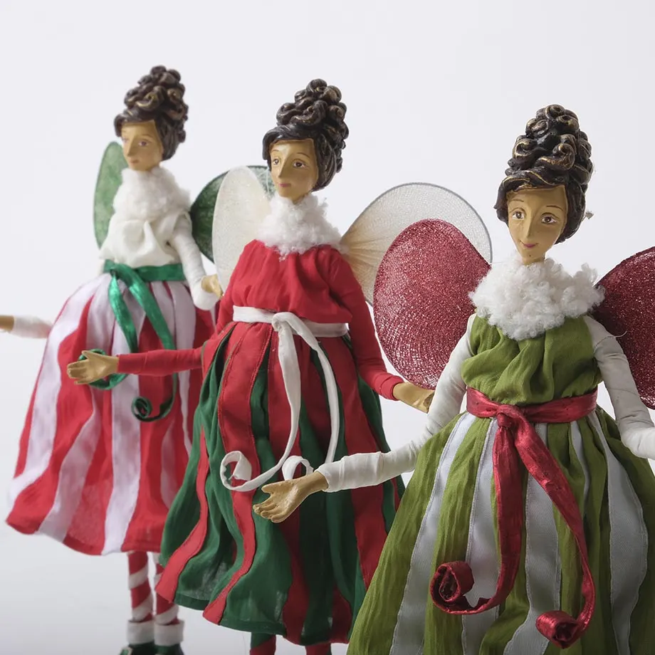 Vintage Candy Cane Fairies (D24-DEV29GR/RD/IVO), image 5