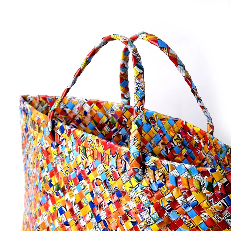 Medium Woven Beach Bag (WV10-14-131M), image 2