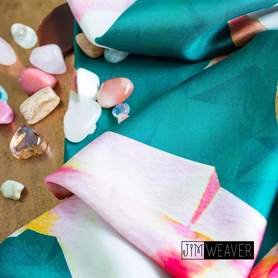 Esmeralda 90x90 Silk Scarf, image 5
