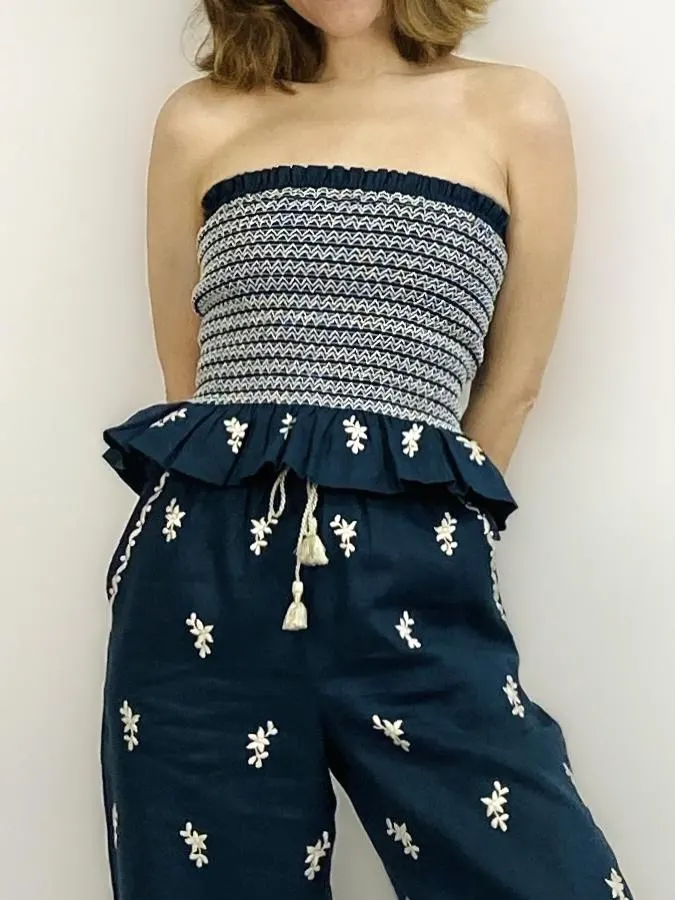 NADIA TUBE TOP, Navy, image 2