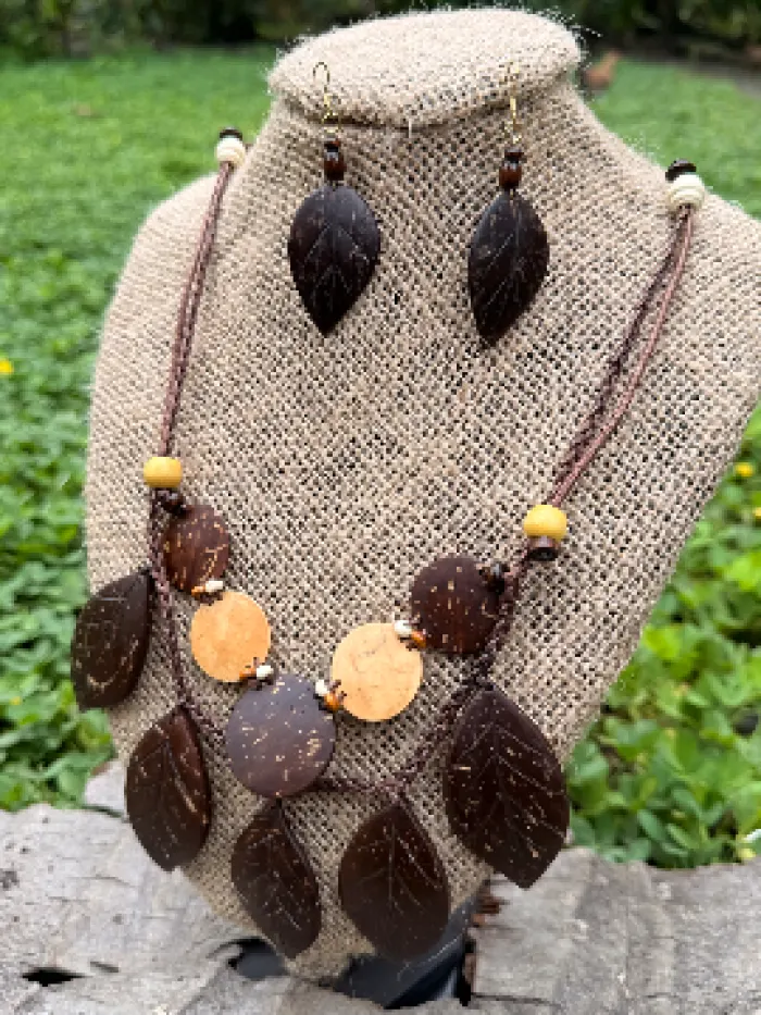 Bloom Collection: Tropical Necklace & Earrings Set, image 2