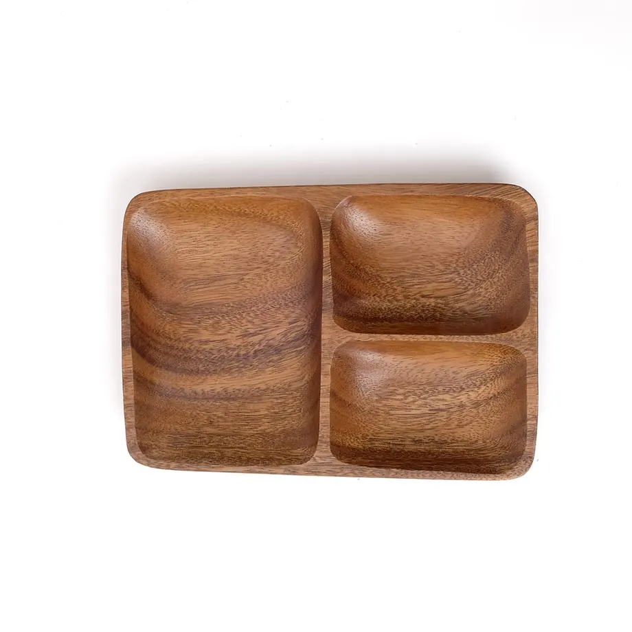 Acacia 3-Compartment Regular Tray (MF-014), image 1