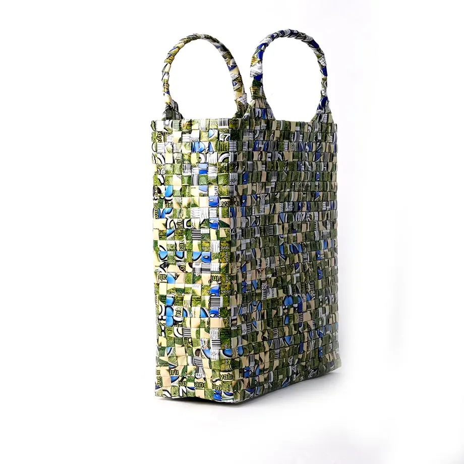 Tall Woven Square Tote (WV10-06-49), image 1