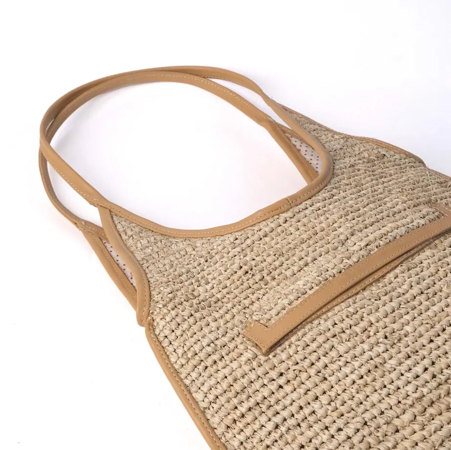 Crochet Raffia with Leather Piping, image 5