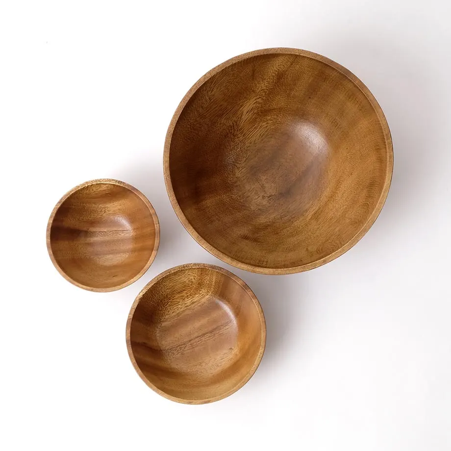 Acacia Tapered Footed Bowl (MF-002), image 3