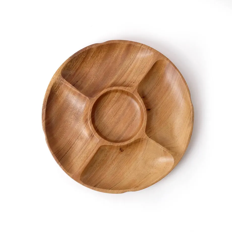 Acacia Round Chip and Dip Tray (MF-017), image 3