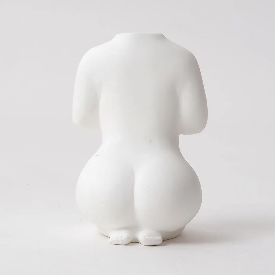 KNEELING YOGA POSE VASE , image 1