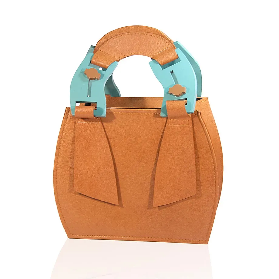 S. DALI Genuine Mini Handbag in brown, image 1