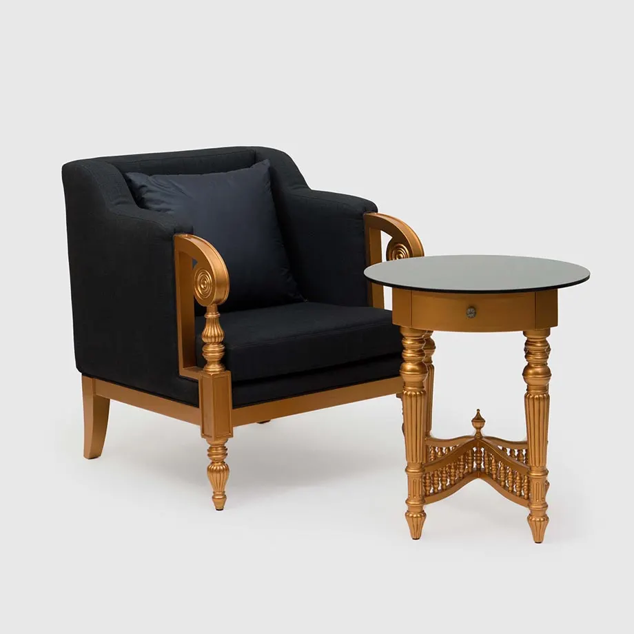 Elda Bergere, Mirror & Side Table Collection, image 4