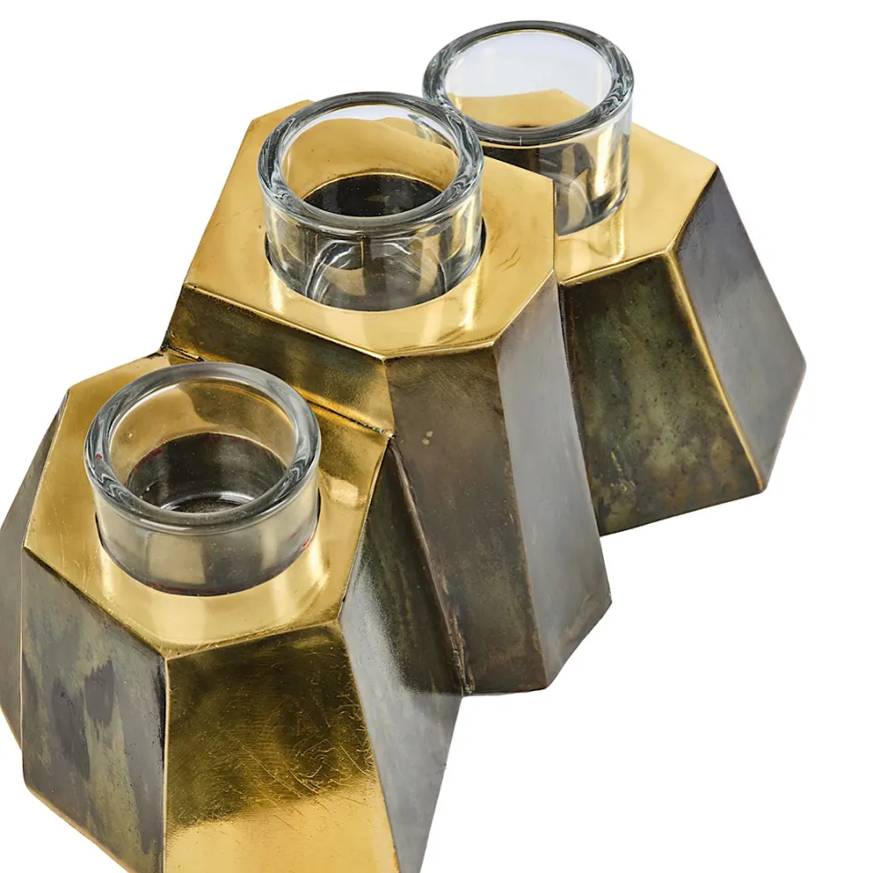 BRASS ABSTRACT CANDLE HOLDER by Nixxio Castrillo , image 3