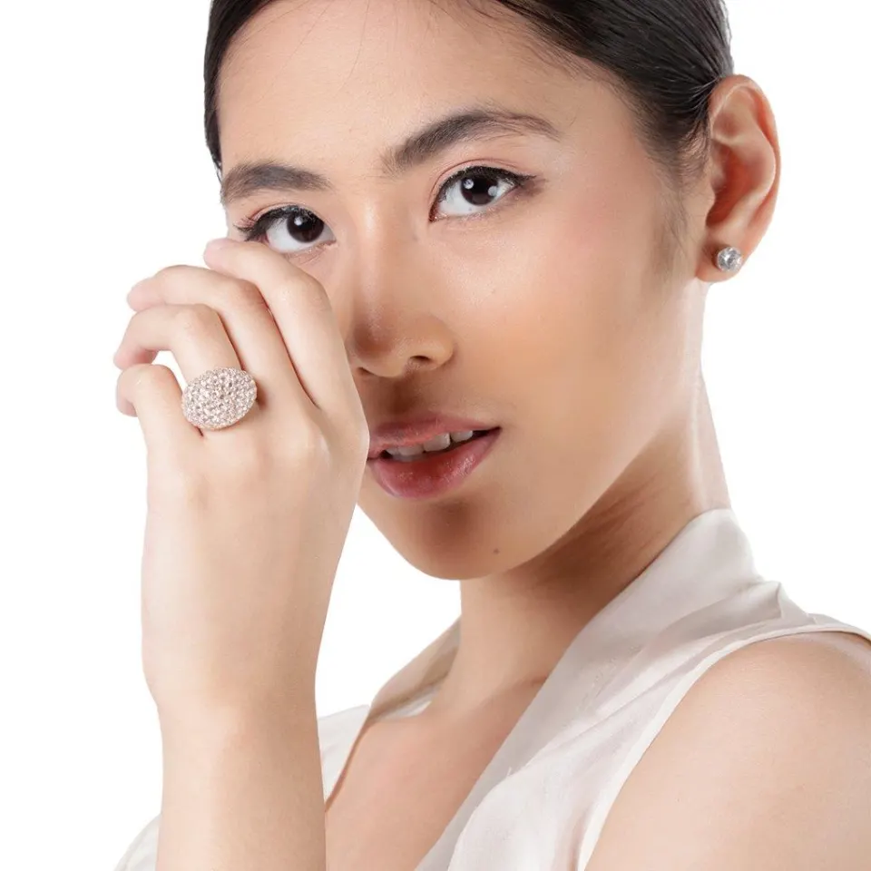 Rose Cut Diamond Bubble Ring , image 4