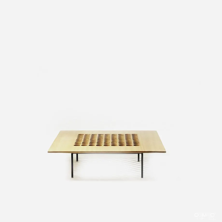 Solid Wood Coffee Table with holes, image 2
